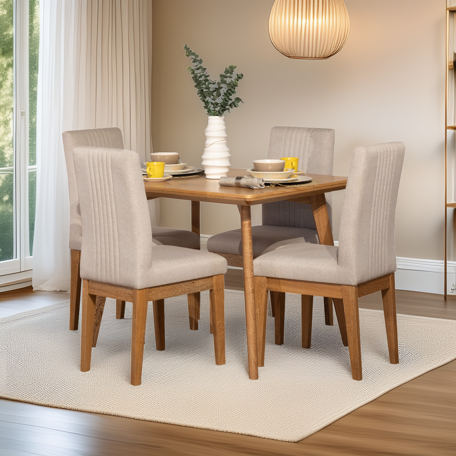 COMEDOR XION 4 PUESTOS NATURAL