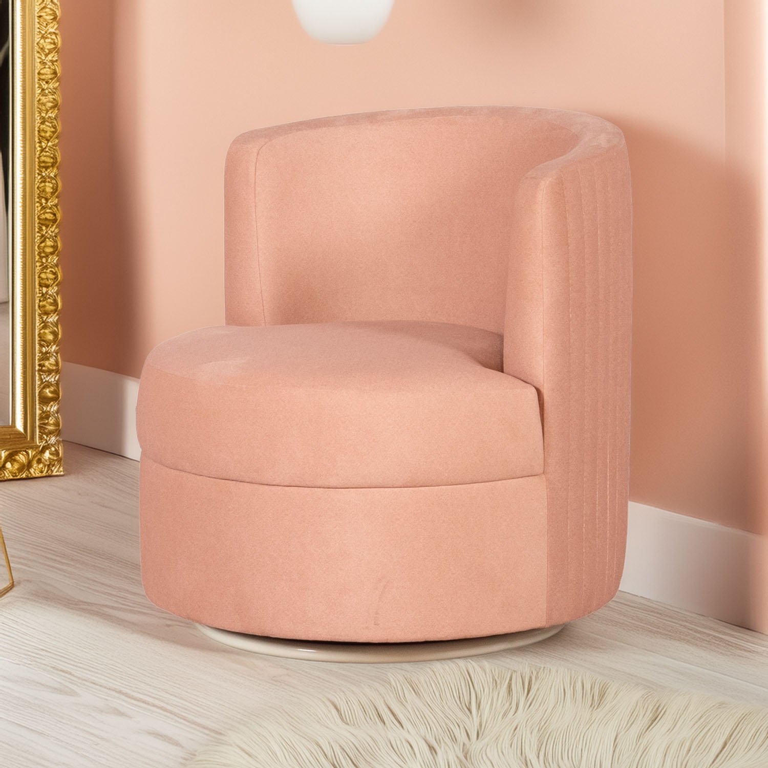 BUTACA GIRATORIA ZOE ROSA