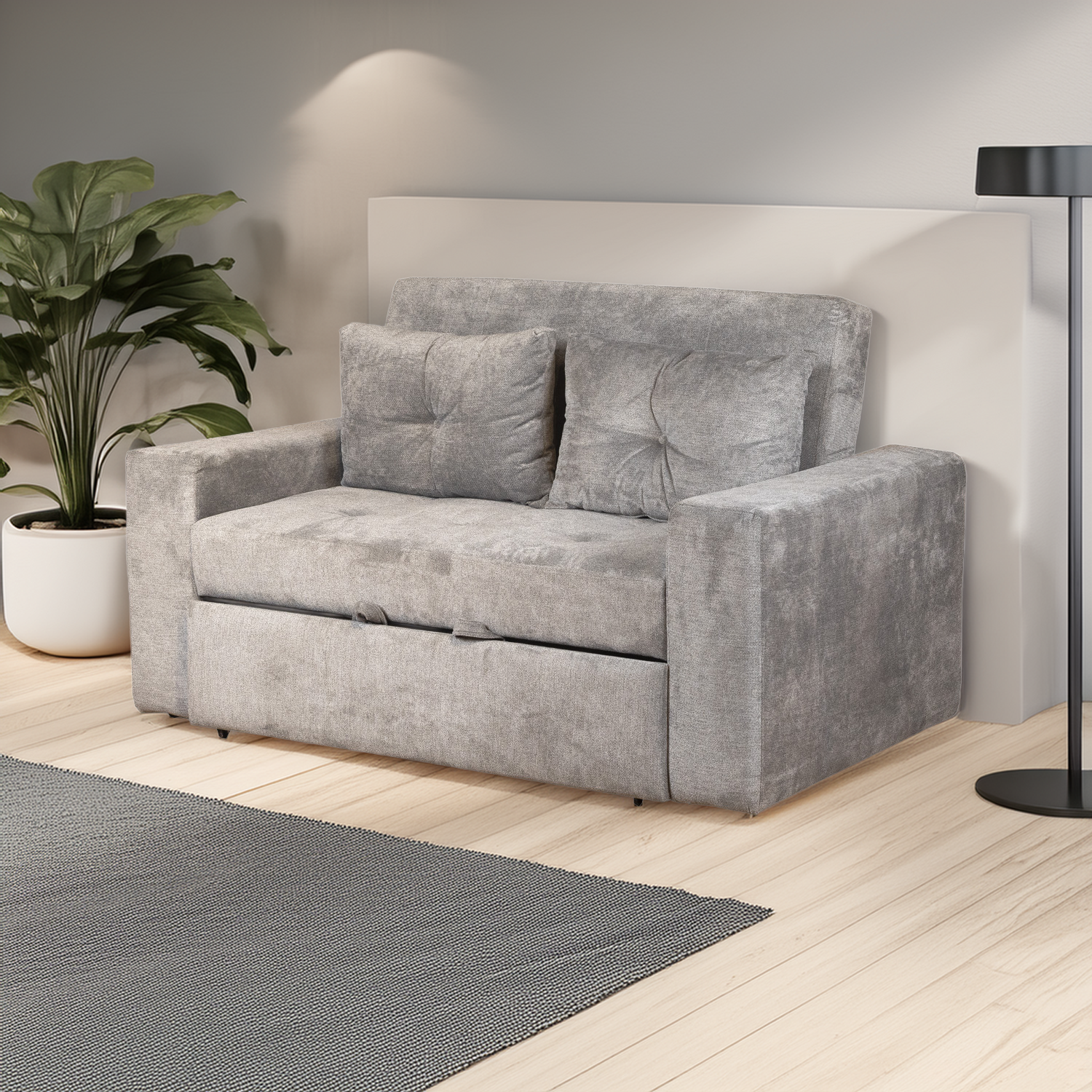 SOFA CAMA MINI PLUS GRIS