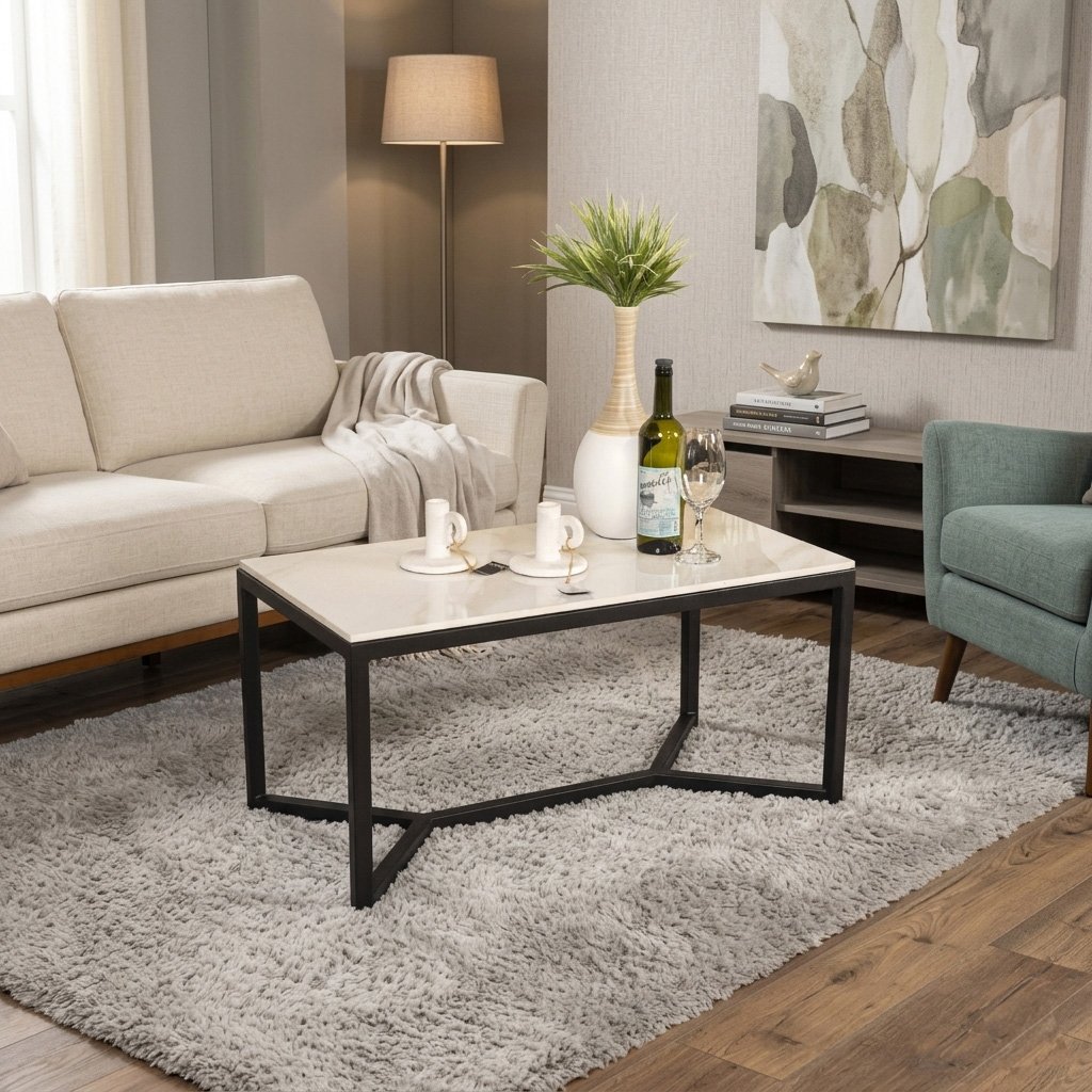 MESA DE CENTRO YERSEY NEGRO
