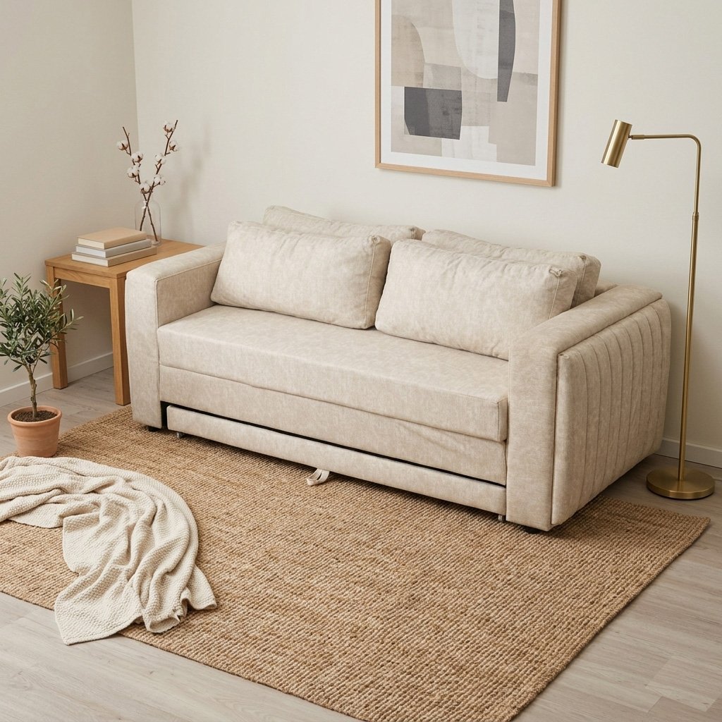 SOFA CAMA KING NUEVO BEIGE