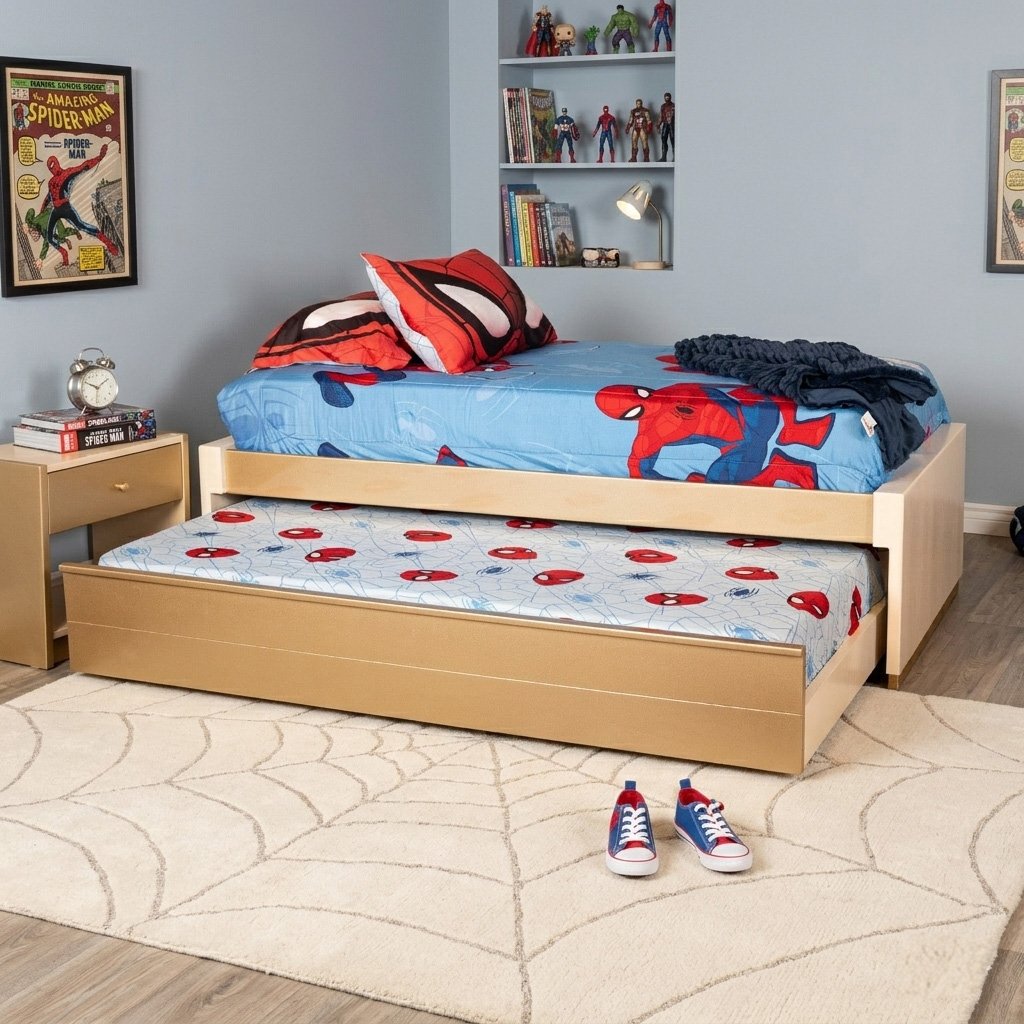 BASE CAMA TARIMA DUPLEX TEXAS CHAMPAGNE