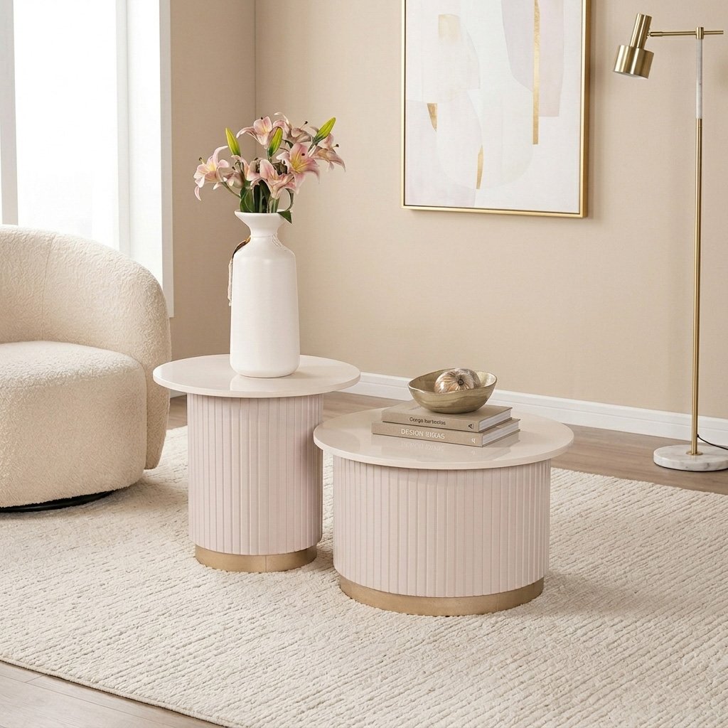 MESA DE CENTRO TAUPE TAUPE